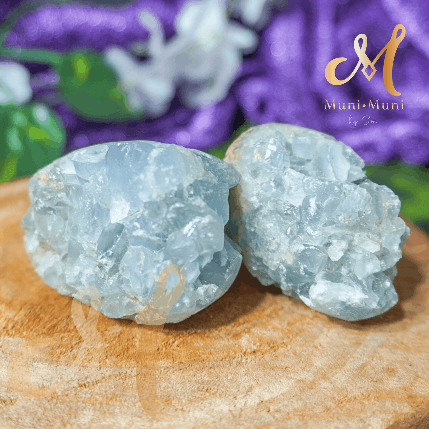 Blue Celestite Natural Crystal Cluster