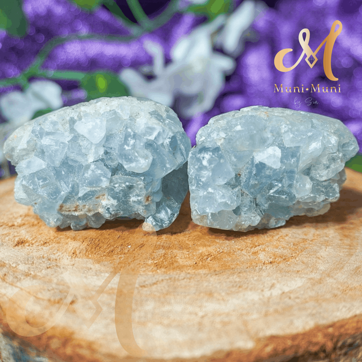 Blue Celestite Natural Crystal Cluster