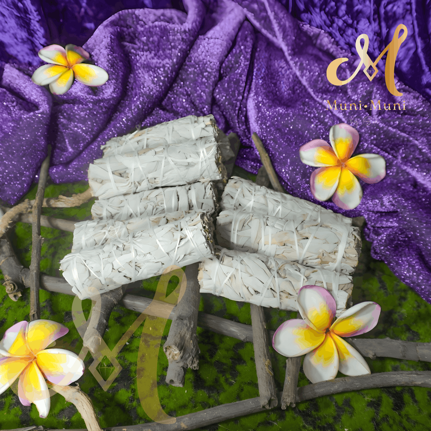 White Sage Natural Herbal Smudge Stick Incense