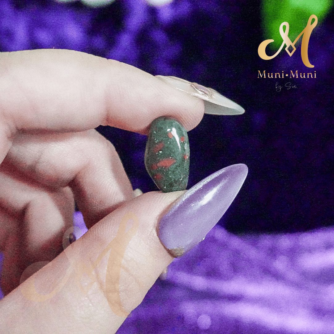 African Bloodstone & Dragon's Blood Natural Crystal Chips