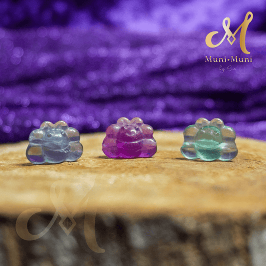 Fluorite Bee Natural Crystal Bracelet Charm