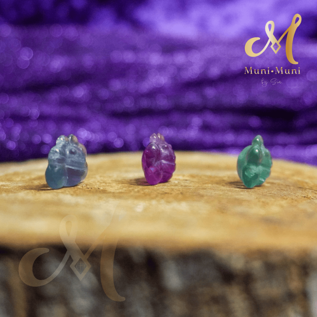 Fluorite Bee Natural Crystal Bracelet Charm