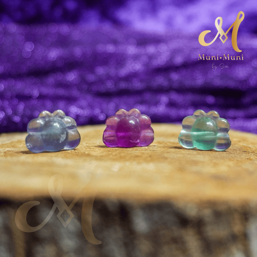Fluorite Bee Natural Crystal Bracelet Charm
