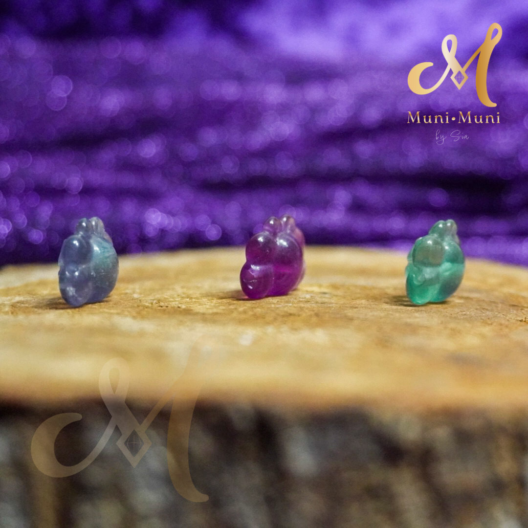 Fluorite Bee Natural Crystal Bracelet Charm