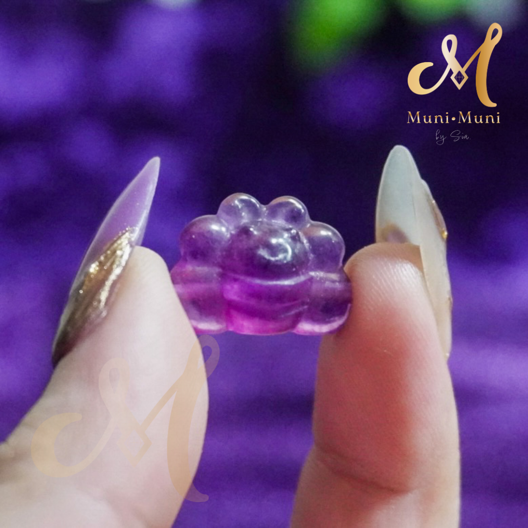 Fluorite Bee Natural Crystal Bracelet Charm