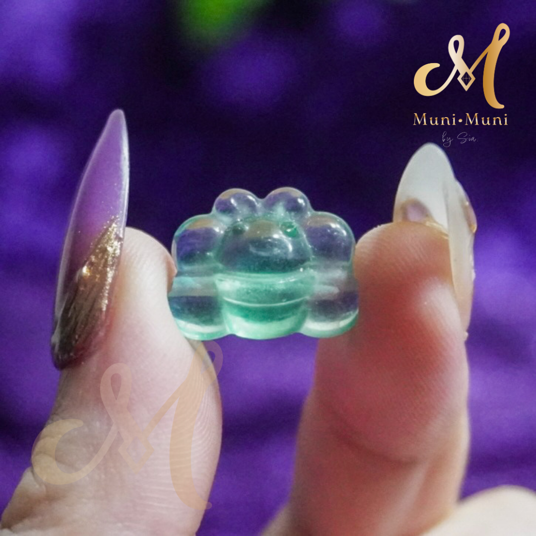 Fluorite Bee Natural Crystal Bracelet Charm