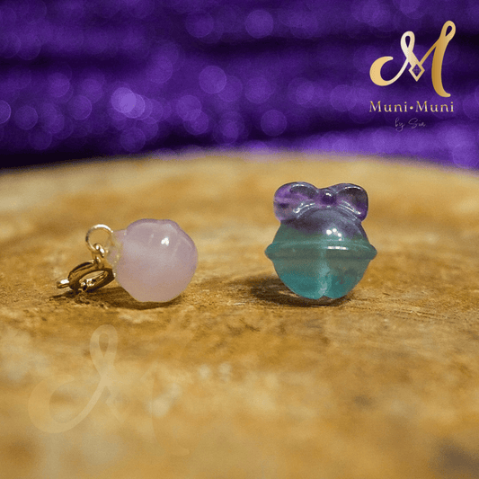 Bell Natural Crystal Bracelet Charm