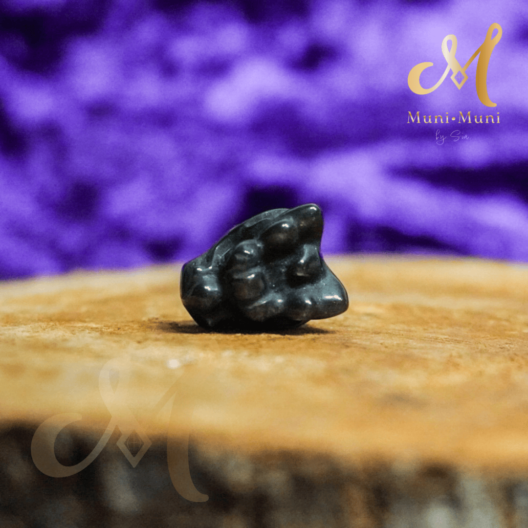 Obsidian Dragon Charm Natural Crystal