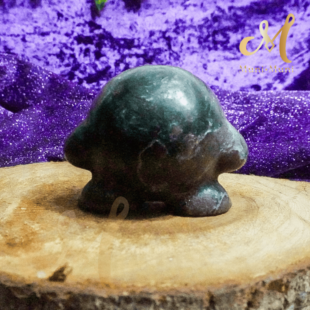Arvedsonite with Garnet Kirby Natural Crystal Carving