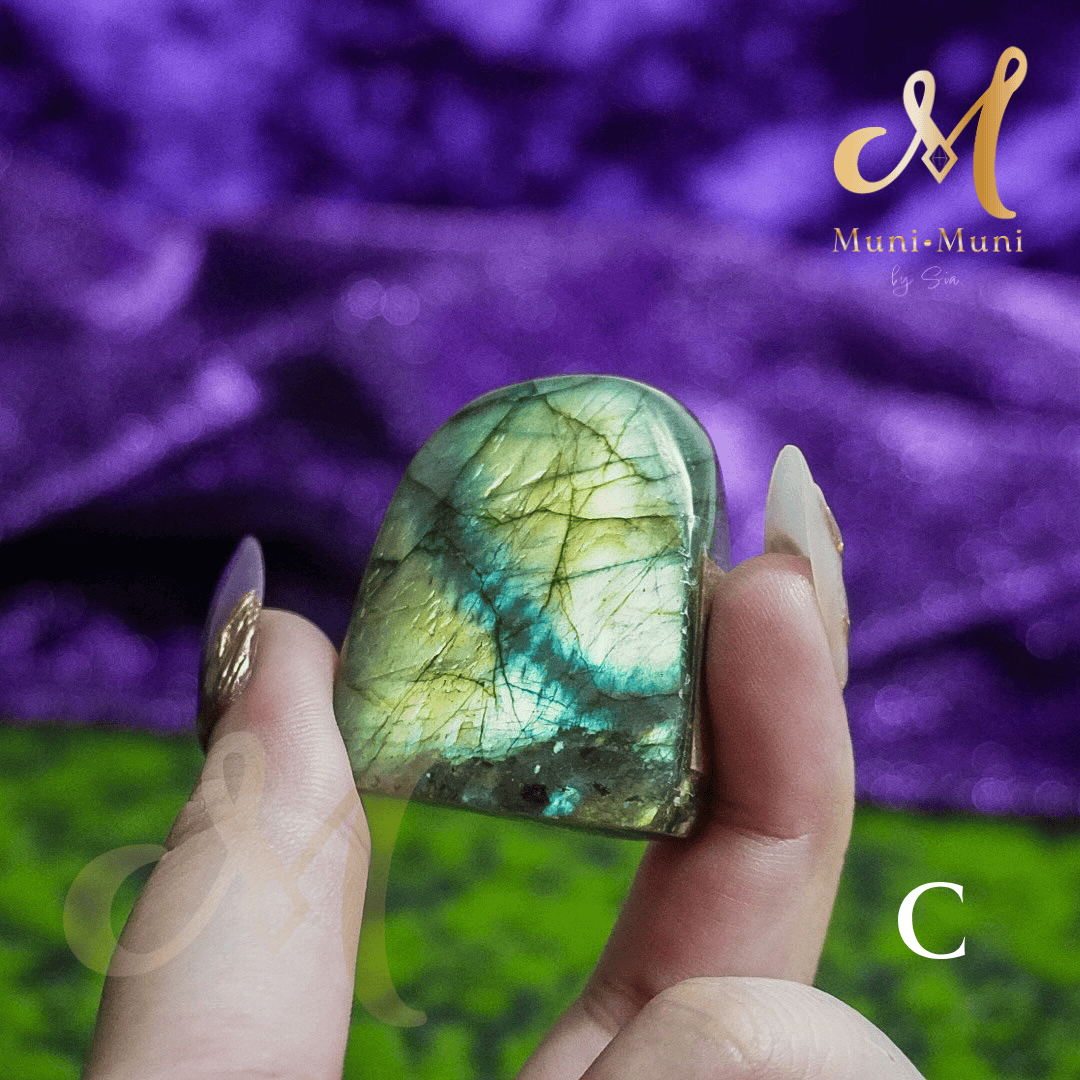 Labradorite Round-Top Freeform Natural Crystal