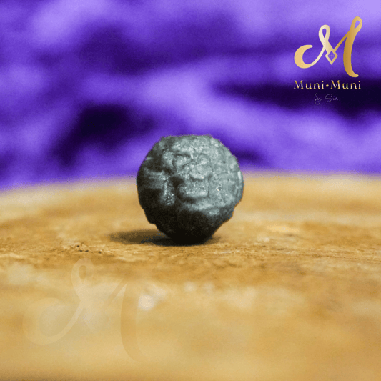 Matte Silver-Sheen Obsidian Monkey Natural Crystal Bracelet Charm