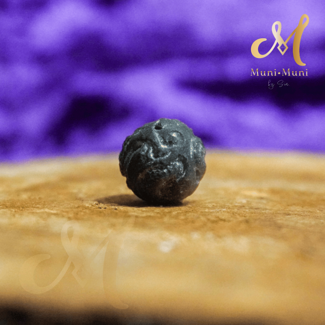 Matte Silver-Sheen Obsidian Monkey Natural Crystal Bracelet Charm