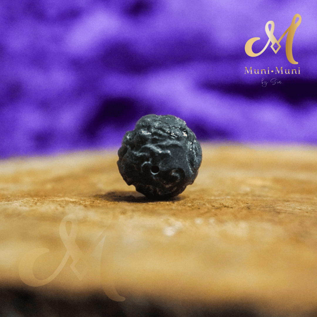 Matte Silver-Sheen Obsidian Monkey Natural Crystal Bracelet Charm