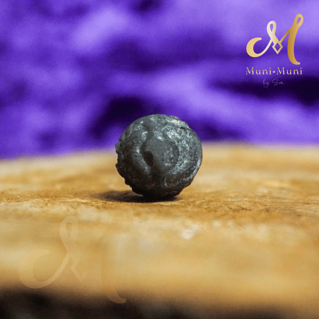 Matte Silver-Sheen Obsidian Monkey Natural Crystal Bracelet Charm