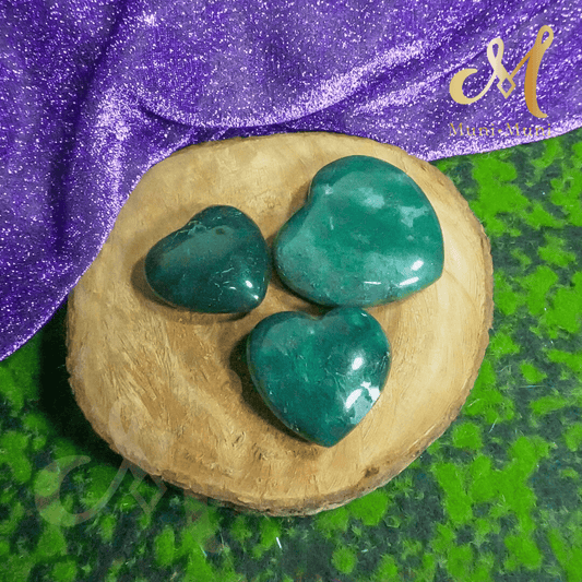 Moss Agate Natural Crystal Palm Stone