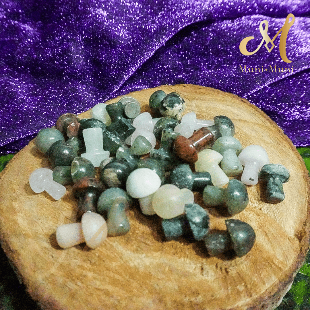 Mini Mushroom Natural Crystal Carvings