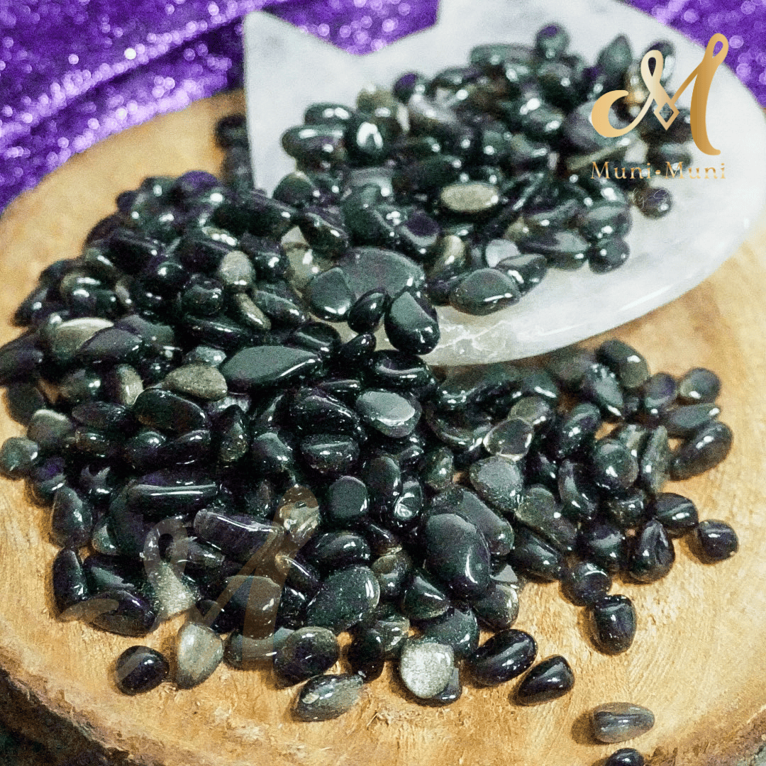 Obsidian Natural Crystal Chips