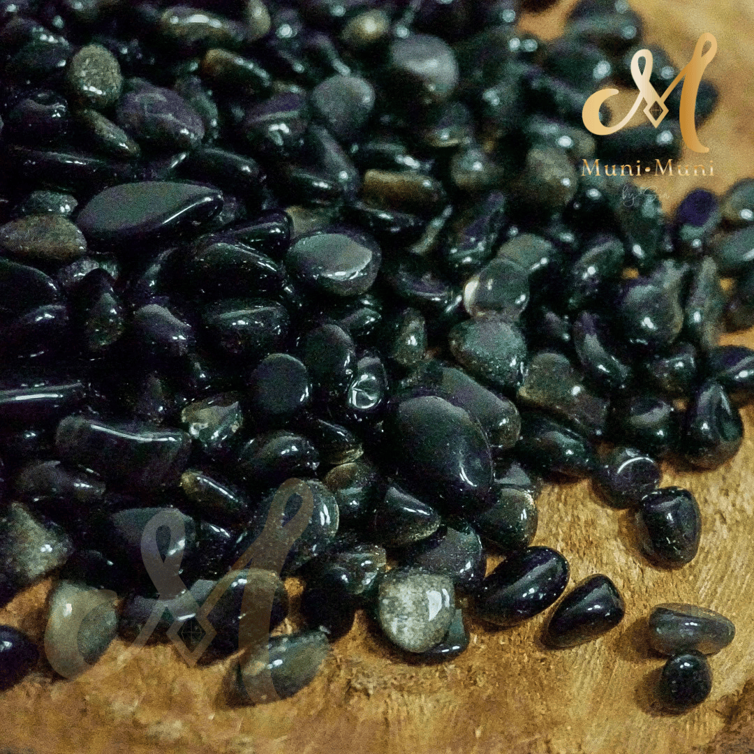 Obsidian Natural Crystal Chips