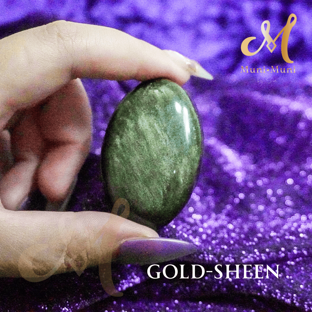 Obsidian Palm Stone Natural Crystal