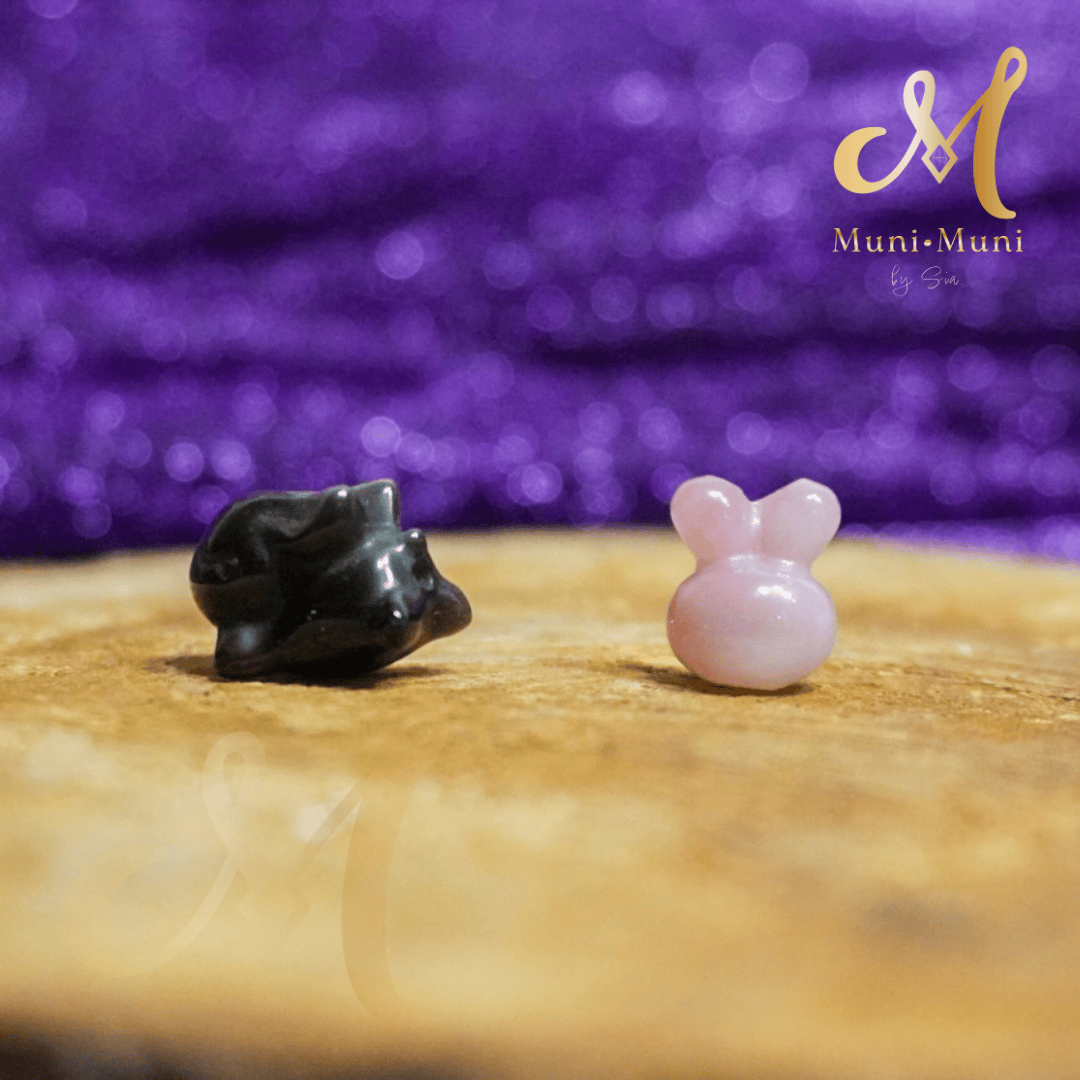 Rabbit Natural Crystal Bracelet Charm