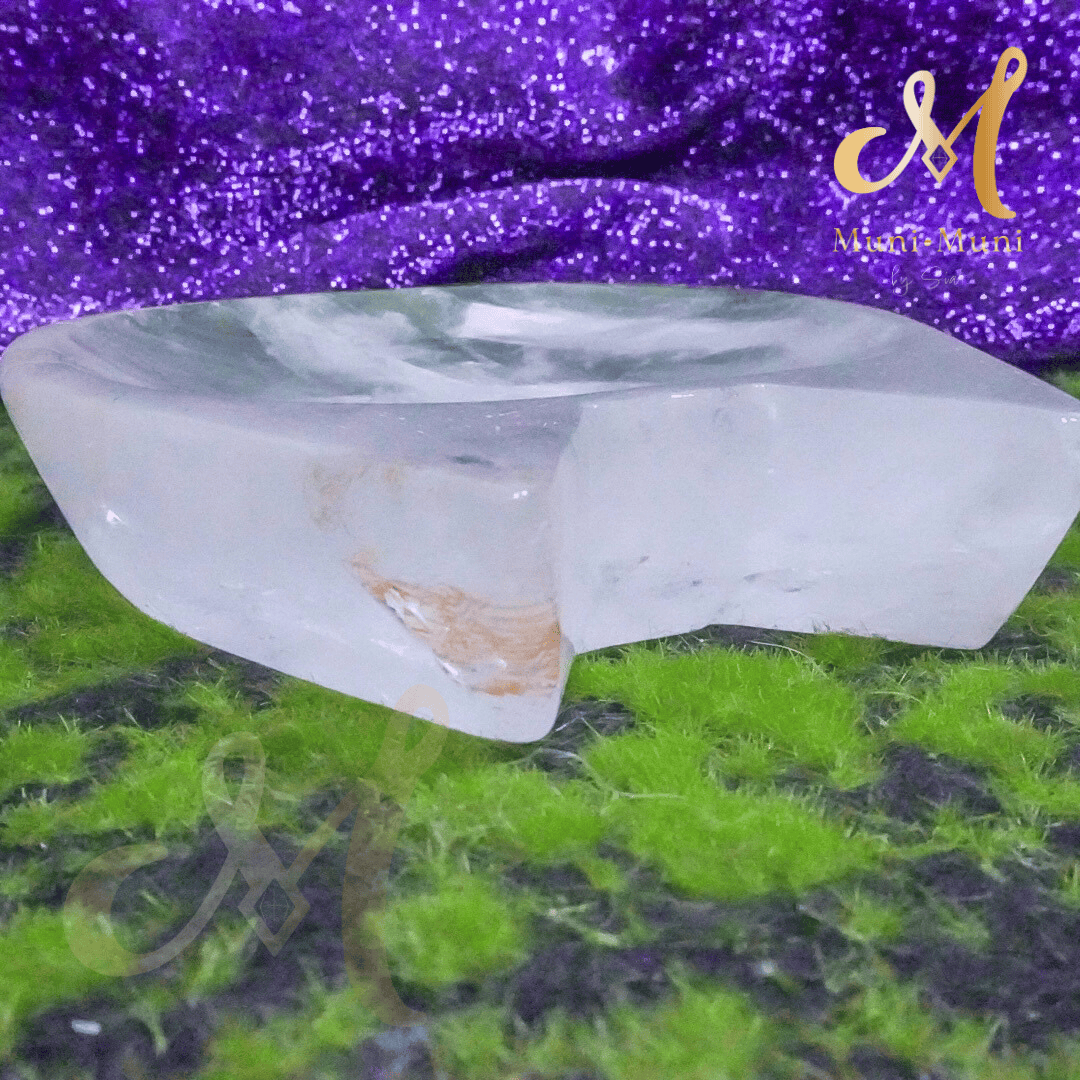 High Quality Rose Quartz Natural Crystal Cat Bowl