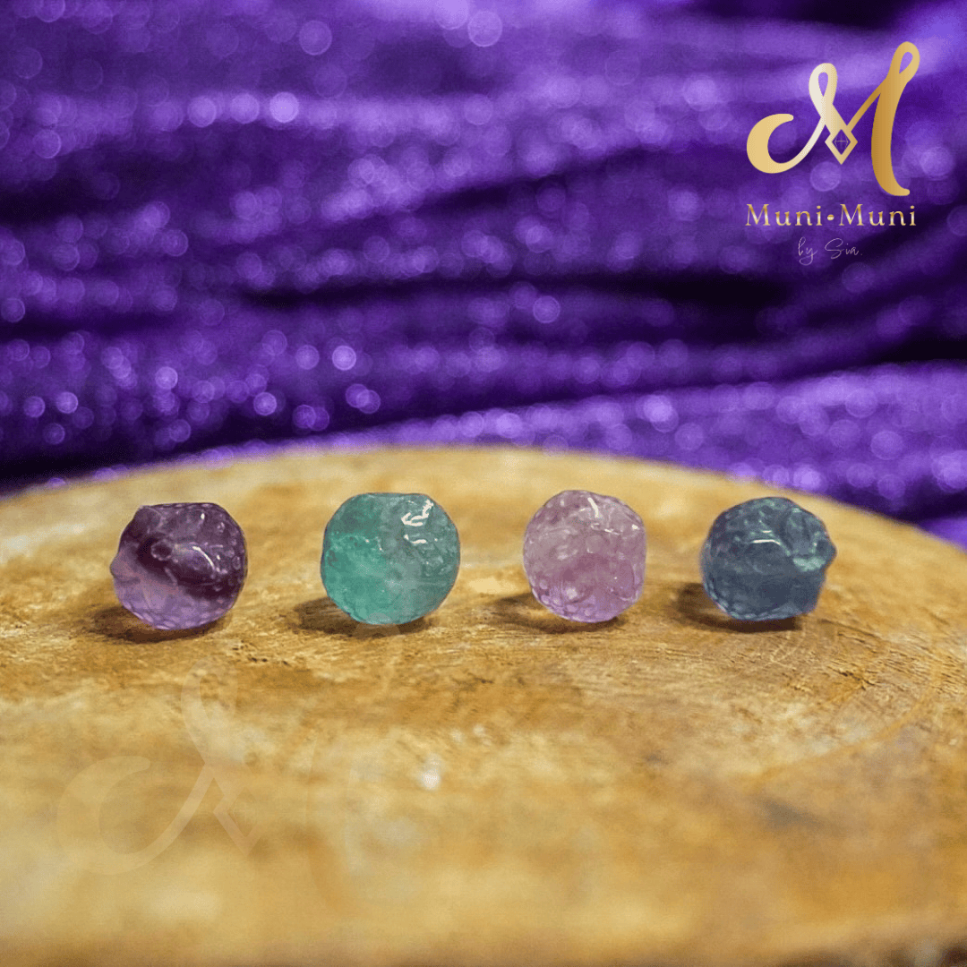 Fluorite Strawberry Natural Crystal Bracelet Charm