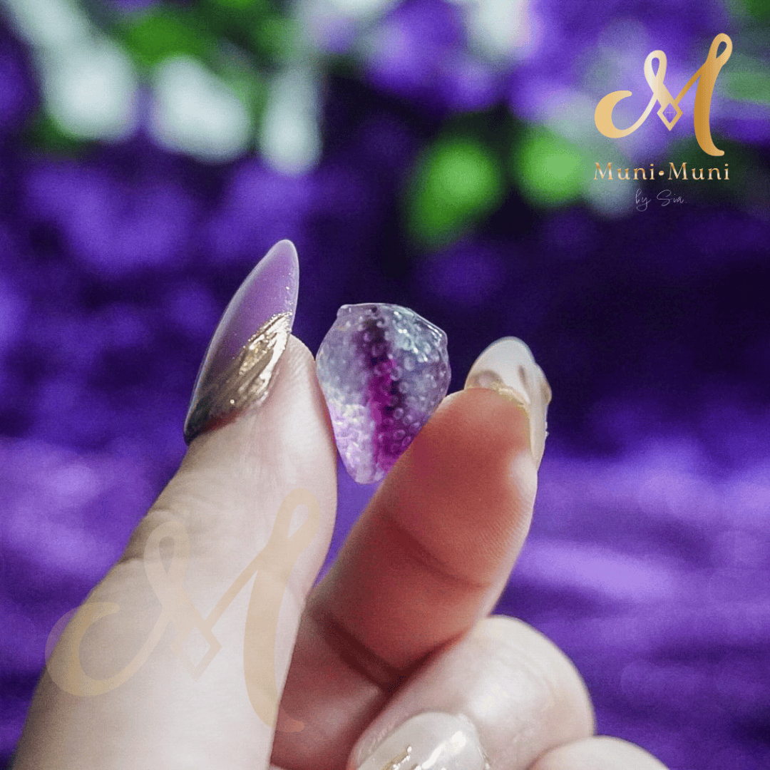Fluorite Strawberry Natural Crystal Bracelet Charm