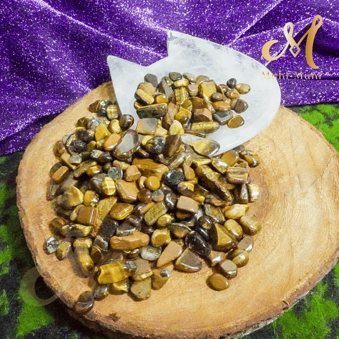Tiger's Eye Natural Crystal Chips